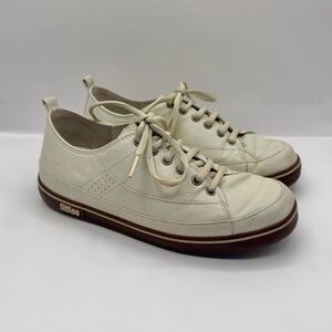 FitFlop Supertone Shoes Womens Size 6 - White Leather Comfort Sneakers 114-089